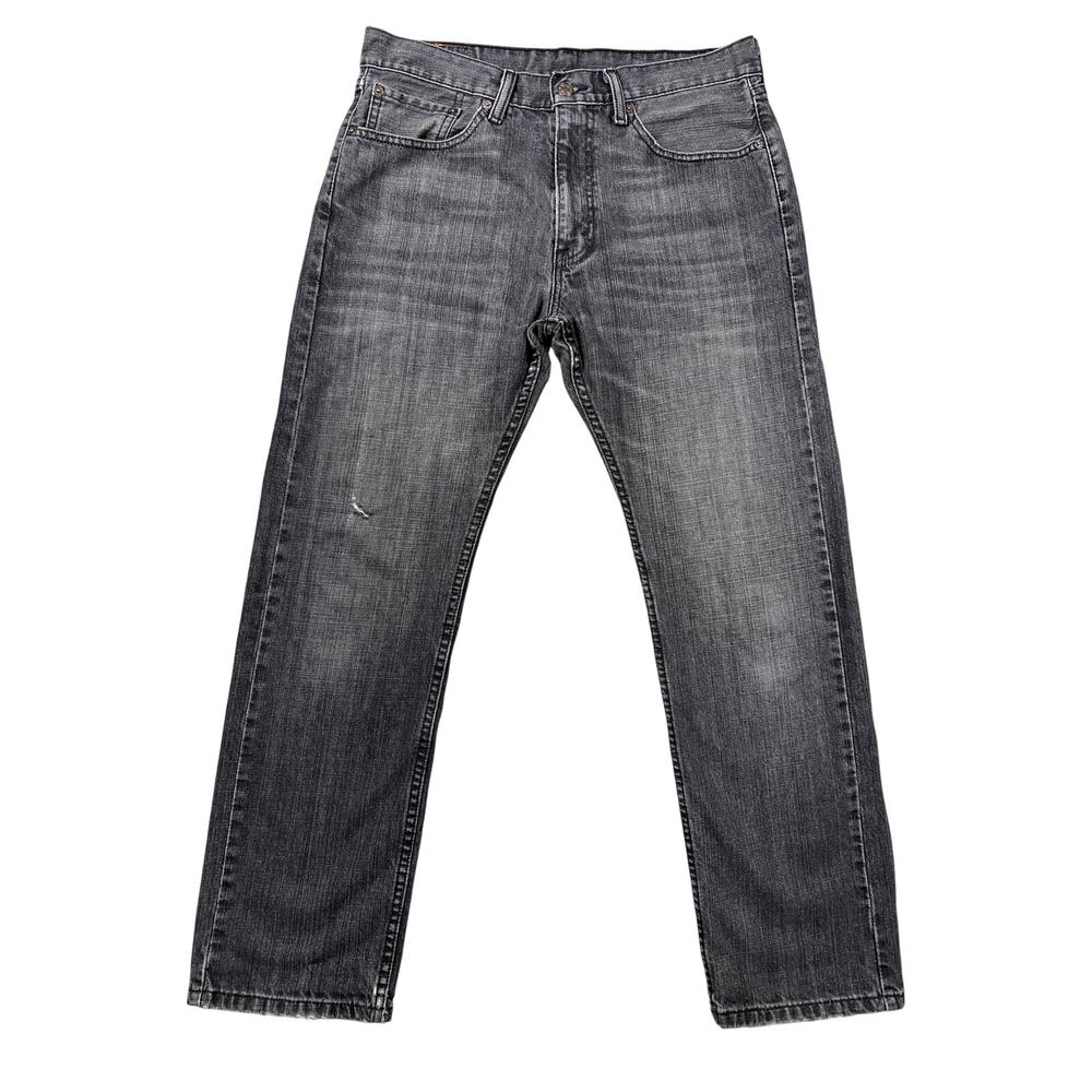 Levi’s 505 32x30 100% Cotton Straight Leg Jeans 32x30 Black Gray Soft Wash Denim